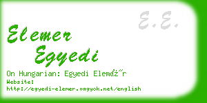 elemer egyedi business card